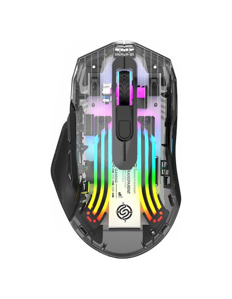 Ratón Mecánico Inalámbrico ATTOE RGB 3600 DPI Negro Ratón Mecánico Inalámbrico ATTOE RGB 3600 DPI Negro