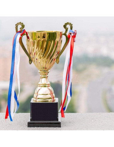 Trofeo de Oro Wrzbest 33.5 cm para Fútbol y Competencias