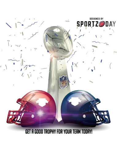 Trofeo de Fútbol Fantasía Sportzday 35.56 CM Plata Duradero