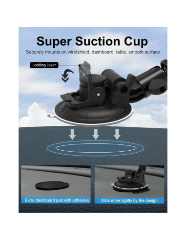 Soporte para Tableta de Coche Dosvsi con Ventosa 95mm