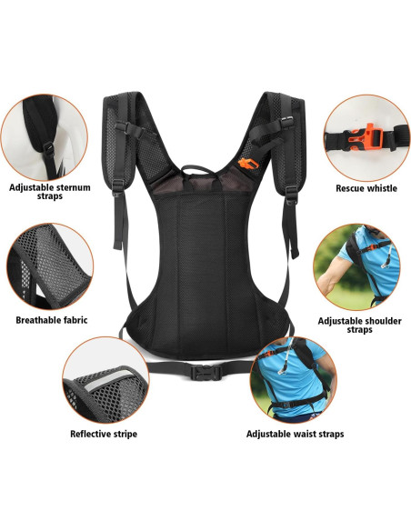 Mochila de Hidratación CKE021 2L para Correr y Senderismo Mochila de Hidratación CKE021 2L para Correr y Senderismo