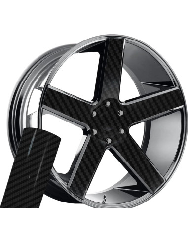 Vinilo de fibra de carbono Heinaroman 1 x 1.52 m para auto