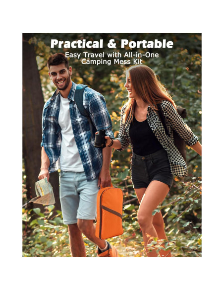 Set de Utensilios de Cocina para Camping Hozzen 15 Piezas