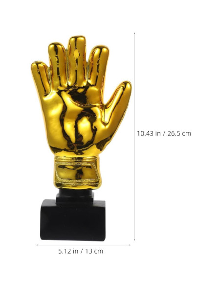 Trofeo de Fútbol Ciieeo en Forma de Guantes Dorados Trofeo de Fútbol Ciieeo en Forma de Guantes Dorados