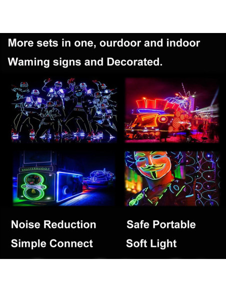 Luces Neón Portátiles TITIToo 5-en-1M para Decoración Luces Neón Portátiles TITIToo 5-en-1M para Decoración