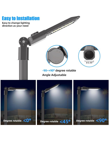 Paquete de 3 luces LED 300W SEURON 39000LM IP65 para exteriores