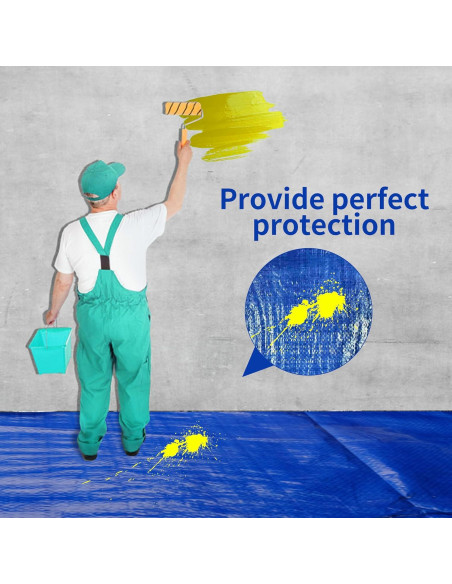 Lona Impermeable MVPNET 1.52x2.13m Azul 5mil UV Resistente Lona Impermeable MVPNET 1.52x2.13m Azul 5mil UV Resistente