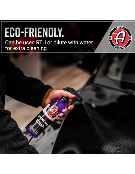 Lavado Sin Agua Adam's Polishes 473ml - Limpieza Ecológica Auto Lavado Sin Agua Adam's Polishes 473ml - Limpieza Ecológica Auto
