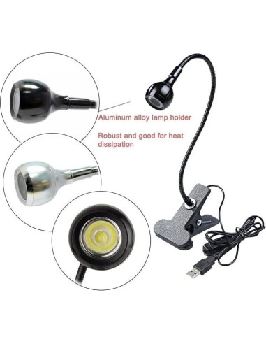 Lámpara de curado UV Bovmics Y-KG01 3W USB Plata