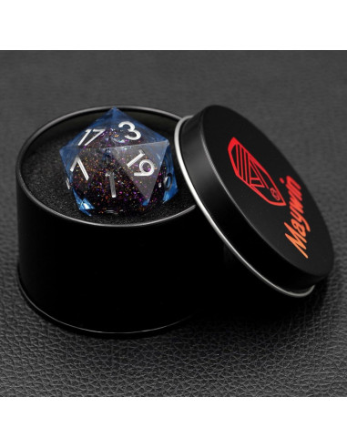 Dados D20 Dungeons and Dragons Maywin 33MM Resina con Estuche