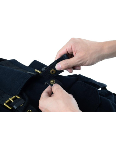 Mochila de Lona Gootium 21101 Pequeña Negra 23 Litros