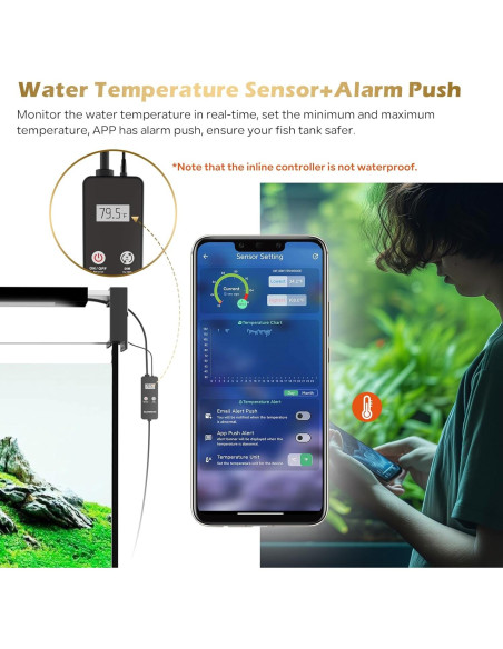 Luz de Acuario GLOWRIUM 58 cm Control Bluetooth y WiFi Luz de Acuario GLOWRIUM 58 cm Control Bluetooth y WiFi