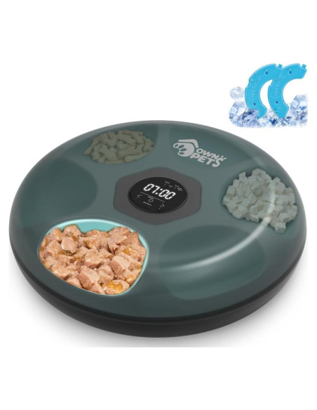 Alimentador Automático para Gatos Ownpets 6 Comidas Programables Alimentador Automático para Gatos Ownpets 6 Comidas Programables