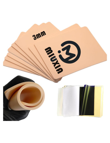 Kit de Práctica de Tatuaje 18 Piezas MIUXIA - Piel Falsa y Papel