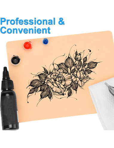 Kit de Práctica de Tatuaje 18 Piezas MIUXIA - Piel Falsa y Papel