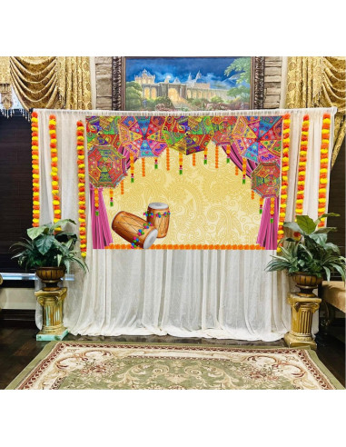 Fondo Fotográfico Tradicional Indio 210x150 cm Marigold