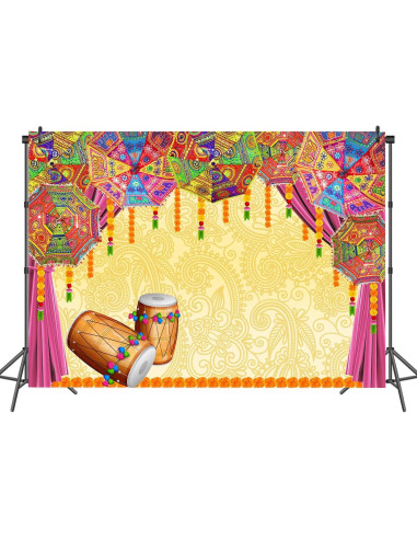 Fondo Fotográfico Tradicional Indio 210x150 cm Marigold