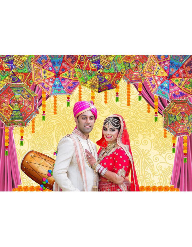 Fondo Fotográfico Tradicional Indio 210x150 cm Marigold