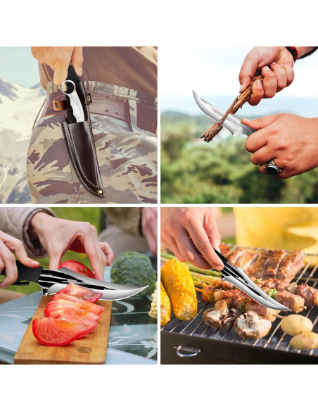 Juego de Cuchillos de Caza Zarfand - 2 Piezas, Acero Inoxidable Juego de Cuchillos de Caza Zarfand - 2 Piezas, Acero Inoxidable