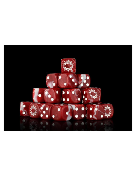 Dados de Resina Carnage Baron of Dice - 25 Piezas 16mm Rojo Dados de Resina Carnage Baron of Dice - 25 Piezas 16mm Rojo