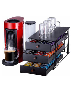 Soporte para cápsulas Nespresso Rice Rat Vertuo - 90 cápsulas
