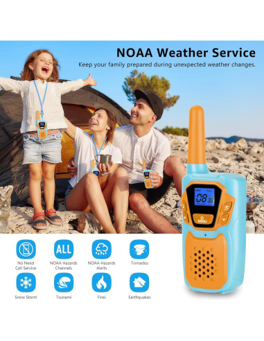 Walkie Talkies Recargables Topsung para Niños y Adultos 3 Unidades