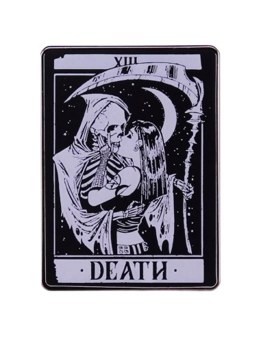 Insignia de Esmalte Tarot Death Kiss Scythe 3.05 cm Pinstant
