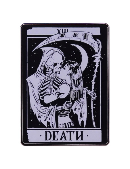 Insignia de Esmalte Tarot Death Kiss Scythe 3.05 cm Pinstant Insignia de Esmalte Tarot Death Kiss Scythe 3.05 cm Pinstant