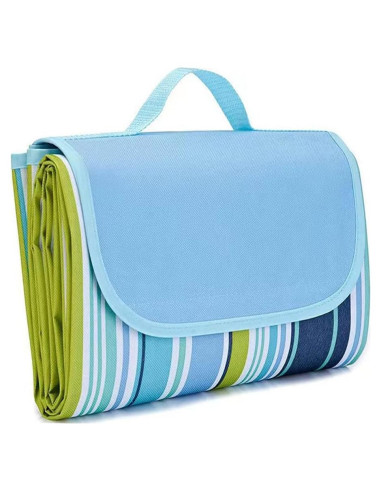 Manta de Picnic Plegable LRUUIDDE 1.5x2m Impermeable Azul