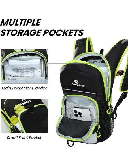 Mochila de Hidratación Mini Nepest 1.5L para Niños Mochila de Hidratación Mini Nepest 1.5L para Niños