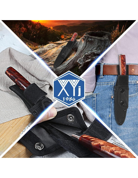 Funda Universal para Cuchillo XYJ de Tela Oxford Negra 14x5 cm Funda Universal para Cuchillo XYJ de Tela Oxford Negra 14x5 cm