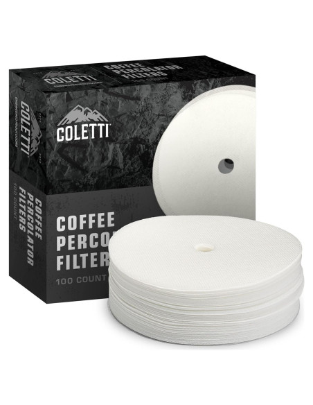 Filtros de café COLETTI Bozeman - Disco de papel 9.53 cm - Paquete de 100 Filtros de café COLETTI Bozeman - Disco de papel 9.53 cm - Paquete de 100