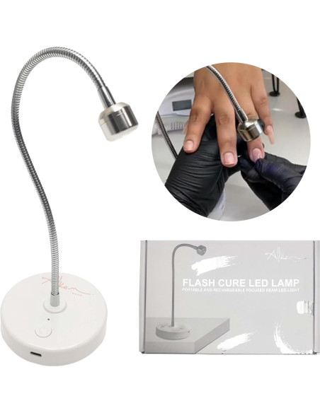 Lámpara UV LED para Uñas de Gel Allkem 3W Inalámbrica Plata Lámpara UV LED para Uñas de Gel Allkem 3W Inalámbrica Plata