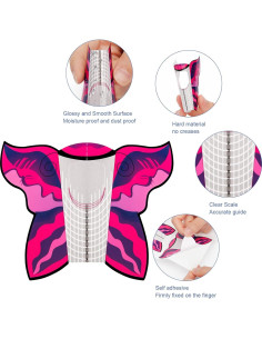 Formas de Extensión de Uñas de Gel AHIER Mariposa 100PCS 2
