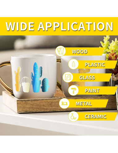 Vinilo Holográfico Permanente Lya 30.48 cm x 3.66 m Blanco