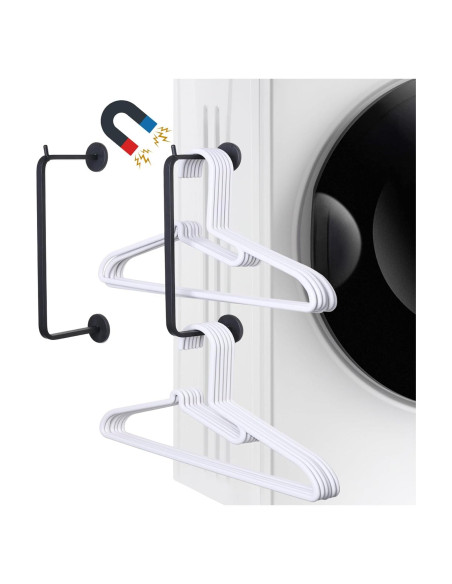 Soporte Magnético para Perchas LEVOSHUA - Paquete de 2, Negro Soporte Magnético para Perchas LEVOSHUA - Paquete de 2, Negro