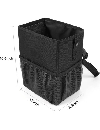 Basurero de Coche KMMOTORS ALD Pequeño Plegable con Bolsas