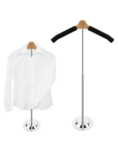 Soporte de Exhibición de Camisetas Ajustable Hlimior 43-79 cm
