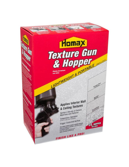 Pistola de Textura Neumática Homax 3L - Herramienta de Texturización Pistola de Textura Neumática Homax 3L - Herramienta de Texturización