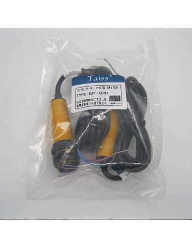 Interruptor Fotoeléctrico Taiss E3F-5DN1 Infrarrojo 5m NPN NO