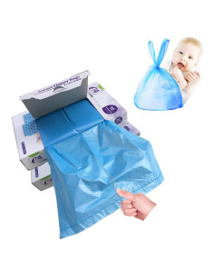 Bolsas Desechables para Pañales Dergik, 180 Unidades, Azul