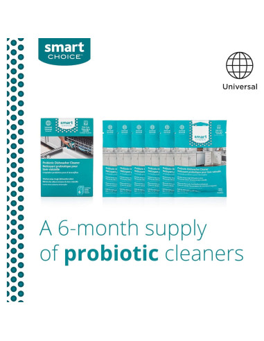 Limpiador Probiotico para Lavavajillas Smart Choice 6 Tratamientos