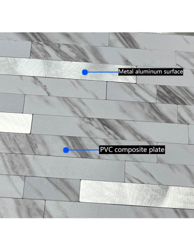 Azulejos Autoadhesivos Weimeisc 10 Hojas Mármol Blanco 28.58x32.26cm