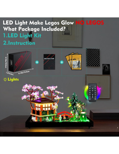 Kit de Luz LED LocoLee para LEGO Jardín Tranquilo 10315 Kit de Luz LED LocoLee para LEGO Jardín Tranquilo 10315