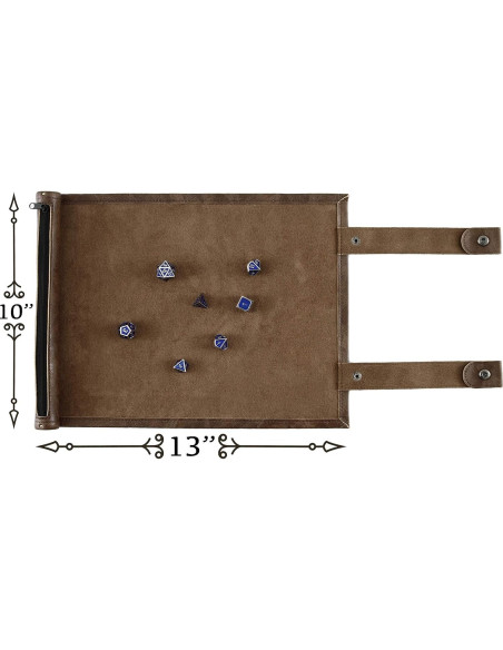 Bandeja de Dados Scroll Forged Dice Co - Tapete y Funda 14 Dados Bandeja de Dados Scroll Forged Dice Co - Tapete y Funda 14 Dados