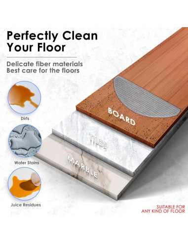 Paquete de 3 Paños de Mopa y 6 Mechas CHAIN PEAK para iRobot Roomba