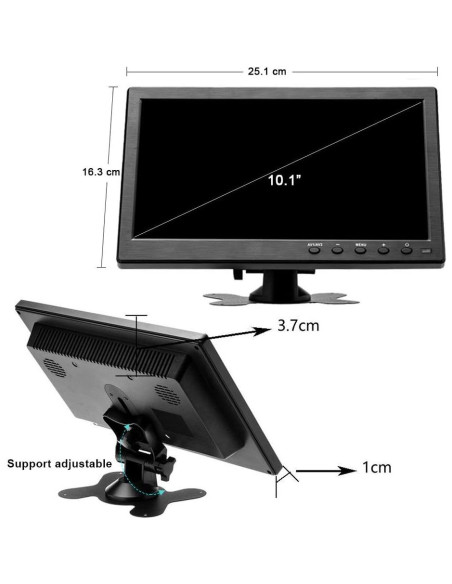 Monitor Portátil Hikity 10.1" HDMI 1024x600 con Altavoces Monitor Portátil Hikity 10.1" HDMI 1024x600 con Altavoces
