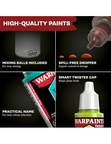 Conjunto de Pintura Acrílica The Army Painter Warpaints 11 Pzs