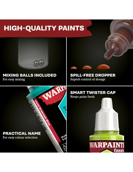 Conjunto de Pintura Acrílica The Army Painter Warpaints 11 Pzs Conjunto de Pintura Acrílica The Army Painter Warpaints 11 Pzs