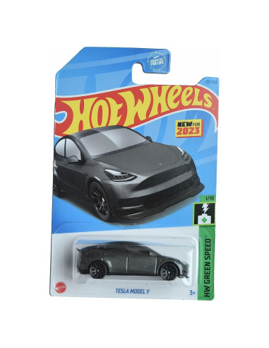 Auto a Escala Hot Wheels Tesla Model Y Gris 1:64